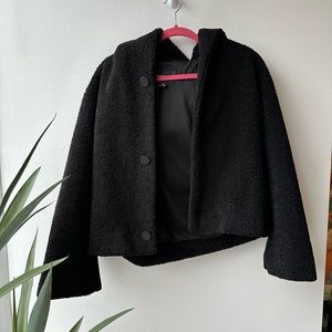 Black Club Monaco cropped winter jacket 🖤